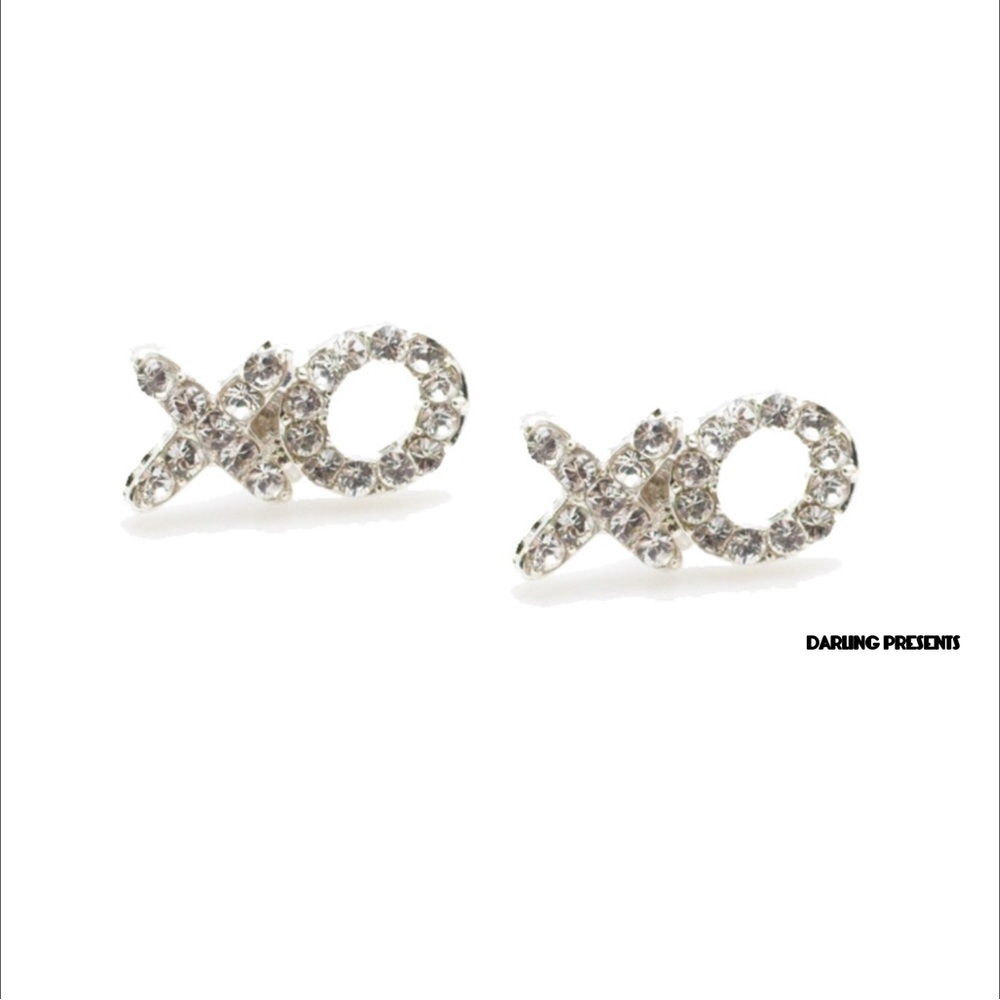 T & J Designs Swarovski XO Earrings Women Color Silver